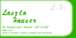 laszlo hauser business card